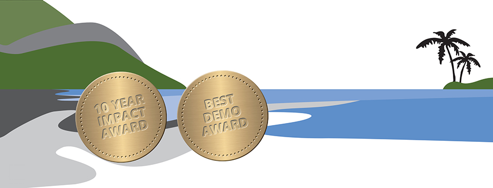 Illustration of Maui with award coins